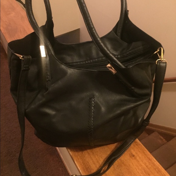 Black PU  leather purse - Picture 3 of 5